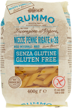 Makaron Mezze Penne Rigate n.28 bezglutenowy RUMMO 400g