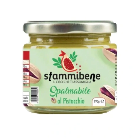 Krem pistacjowy Crema Spalmabile Pistacchio STAMMIBENE 190g