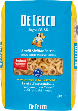 Makaron Anelli Siciliani n.179 DE CECCO 500g