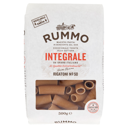 Makaron Rigatone Integrali n.50 RUMMO 500g