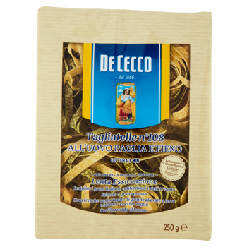 Makaron jajeczny Tagliatelle ze szpinakiem DE CECCO n.108 250g