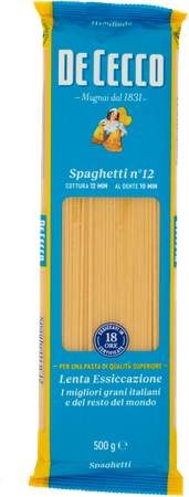 Makaron di Semola Spaghetti n.12 DE CECCO  500g