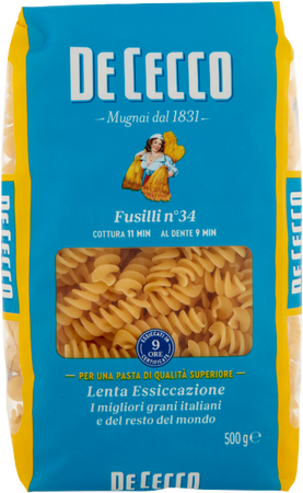 Makaron Fusilli n.34 DE CECCO 500g