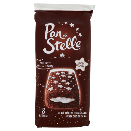 Ciastka kakaowe z kremem Merendine PAN DI STELLE 280g