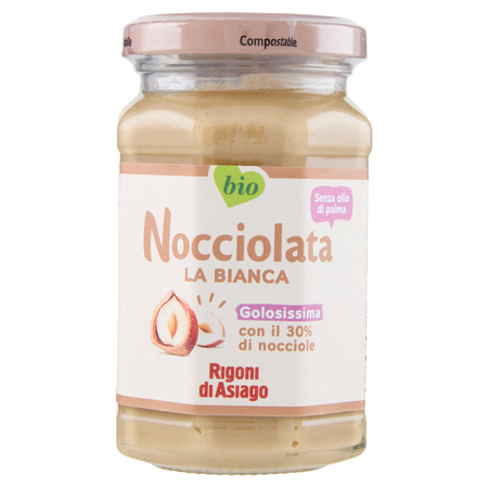 Krem orzechowy BIO Nocciolata Bianca RIGONI DI ASIAGO 250g