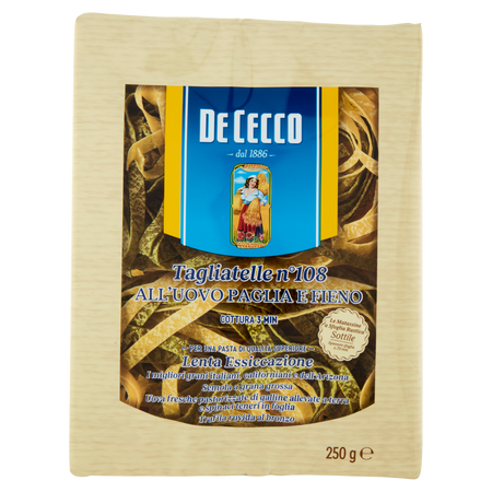 Makaron jajeczny Tagliatelle ze szpinakiem DE CECCO n.108 250g