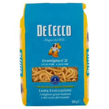 Makaron Gramigna n.31 DE CECCO 500g