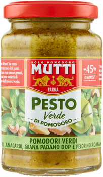 Pesto z zielonych pomidorów Verde di Pomodoro MUTTI 180g