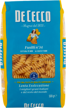 Makaron Fusilli n.34 DE CECCO 500g