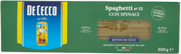 Makaron Spaghetti Spinaci n.12 DE CECCO 500g