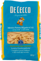 Makaron di Semola Mezze Penne Rigate n.141 DE CECCO 500g