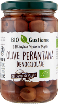 Oliwki bez pestek Olive Nere Peranzana Denocciolate BIO GUSTIAMO 280 g