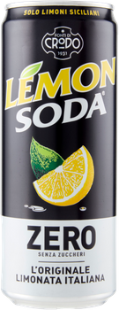 Napój Lemon Soda Zero in Lattina FONTI DI CRODO 330 ml